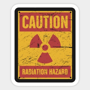 Radiation Hazard | Cold War Fallout Shelter Sign Sticker